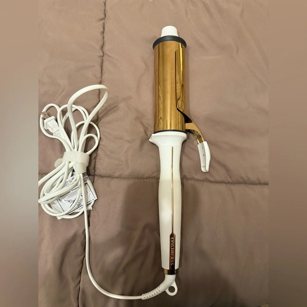 Gold and White Curling Iron - Picture 3 of 3